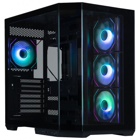 BitFenix skříň T10 Negro / ATX / 4x 120mm ARGB fan + controller / USB 3.0 / USB-C / panoramatická / černá