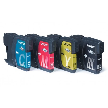 BROTHER inkoustová náplň LC-1100 VALBP/ multipack/ Černá + tři barvy