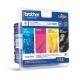 BROTHER inkoustová náplň LC-1100HY VALBP/ multipack/ Černá + tři barvy
