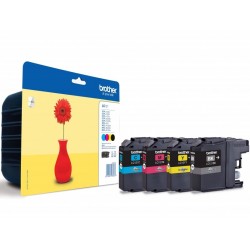 BROTHER inkoustová náplň LC-121VALBP/ multipack/ Černá + tři barvy