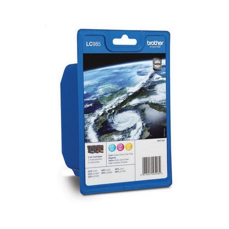 BROTHER inkoustová náplň LC-985 RBWBP/ multipack/ Tři barvy