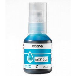 Brother originální inkoust BTD100C pro T23x, T43x, T53x, T73x, T93x cca 5000 stránek modrý