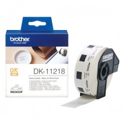 BROTHER papírové štítky DK-11218/ QL/ kulaté/ 1000ks/ průměr 24 mm