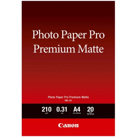 Canon fotopapír  PM-101   Premium Matte A4 20 listů