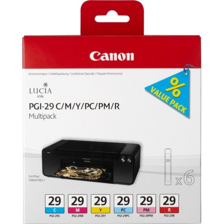Canon multipack inkoustových náplní PGI-29 CMY/ PC/ PM/ R