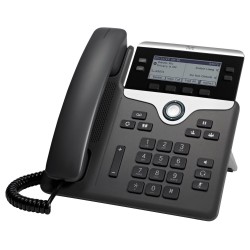Cisco CP-7841-K9＝  IP telefon, podsvícený displej, 2x 10/100/1000 Base-T RJ-45 funkce switche, PoE napájení