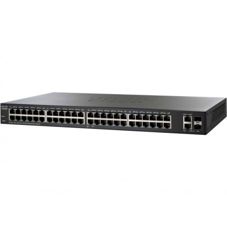 Cisco Switch SF220-48P 48x 10/100 PoE (375W) + 2x 1G combo/ L2+ management/ Lifetime