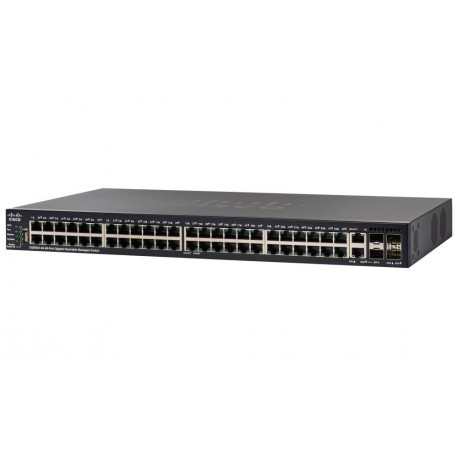 Cisco switch SG550X-48-K9-EU, 48x10G, 2x 10G SFP+, 2x 10GBase-T, stack, management