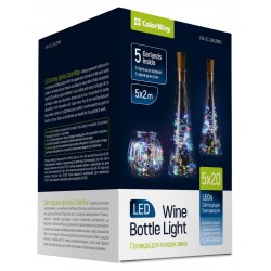 COLORWAY 5x LED řetěz/ vnitřní / 5x 20 LED / délka 5x 2m / více barevný/ napájení baterie