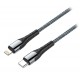 Colorway Datový Kabel USB-C/ Apple Lightning/ 3A/ Fast Charging / 1m/ Šedivý