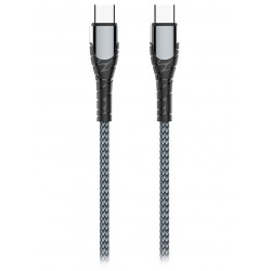 Colorway Datový Kabel USB-C/ USB-C/ 3A/ Fast Charging 65W/ 1m/ Šedivý