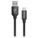 Colorway Datový Kabel USB/ USB-C / 2.4A/ 2m/ Černý