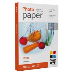 COLORWAY fotopapír/ matte 220g/m2, A4/ 100 kusů