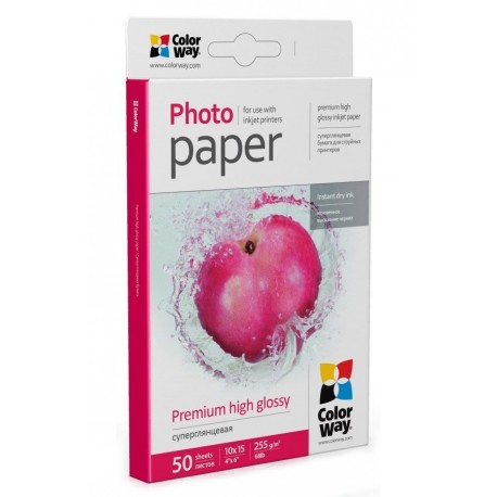 COLORWAY fotopapír/ premium high glossy 255g/m2, 10x15/ 50 kusů