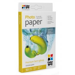 COLORWAY fotopapír/ premium semi-glossy 255g/m2, 10x15/ 50 kusů