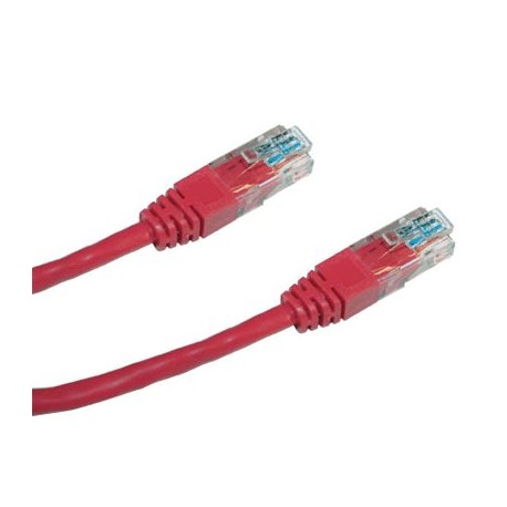 DATACOM Patch kabel UTP CAT5E 0,25m červený