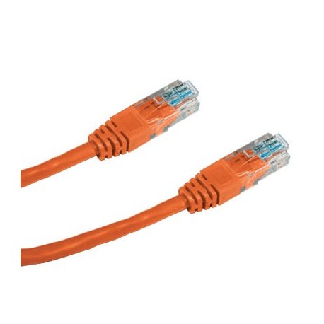 DATACOM Patch kabel UTP CAT5E 0,5m oranžový