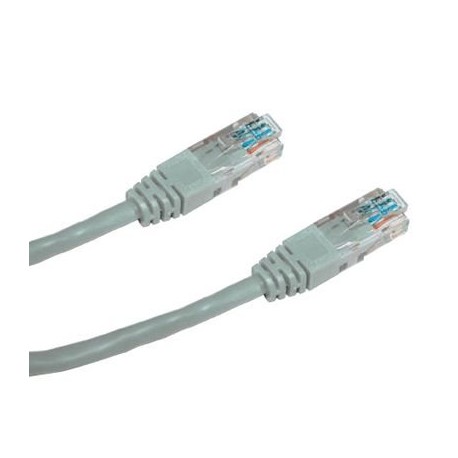 DATACOM Patch kabel UTP CAT5E 10m (x) šedý křížený