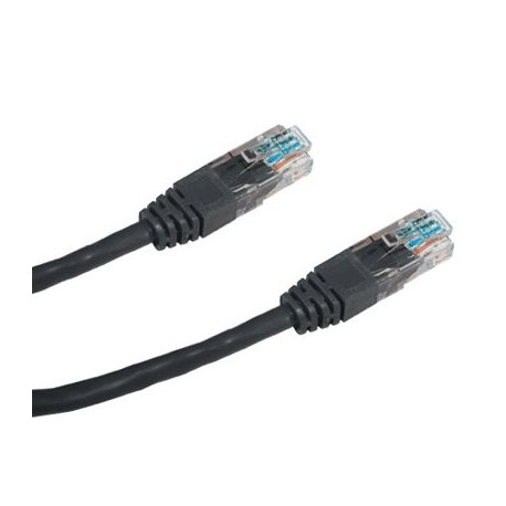 DATACOM Patch kabel UTP CAT5E 1m černý