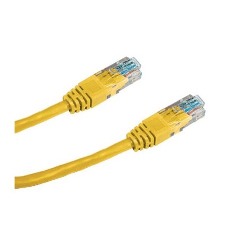 DATACOM Patch kabel UTP CAT5E 1m žlutý