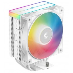 DEEPCOOL chladič AG400 ARGB V2 / 120mm fan ARGB / 4x heatpipes / PWM / pro Intel i AMD / bílý