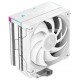 DEEPCOOL chladič AK400 Digital Pro / 120mm fan / 4x heatpipes / PWM / pro Intel i AMD / bílý / dig.disp. více hodnot