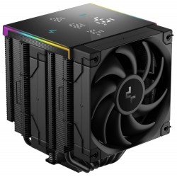 DEEPCOOL chladič AK620 Digital Pro / 2x120mm fan / 6x heatpipes / pro Intel i AMD/ černý / digitální display více hodnot