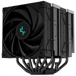 DEEPCOOL chladič AK620 Zero Dark / 2x120mm fan / 6x heatpipes / pro Intel i AMD/ komplet černý