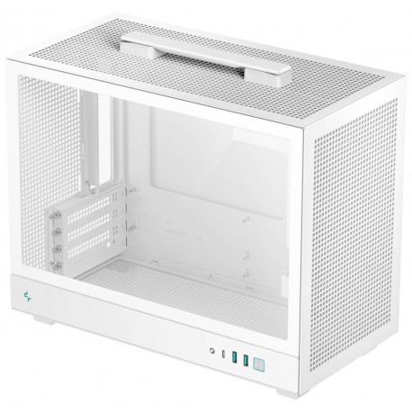 DEEPCOOL skříň CH160 Plus / micro-ATX / USB 3.0 / USB-C / prosklená bočnice / držadlo / bílá