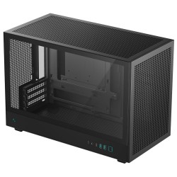DEEPCOOL skříň CH260 / microATX / 2 x USB 3.0 / USB-C / mesh panel / tvrzené sklo / černá