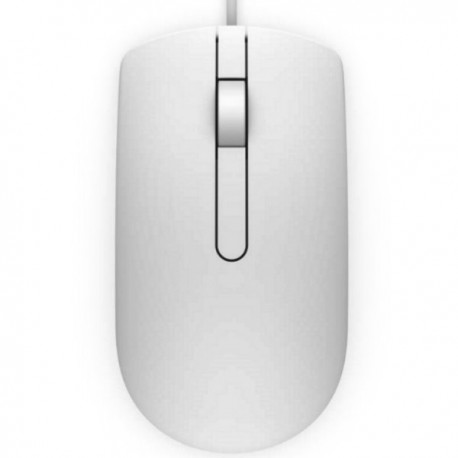 DELL MS116/ myš/ optická/ 2 tlačítka + rolovací/ USB/ bílá