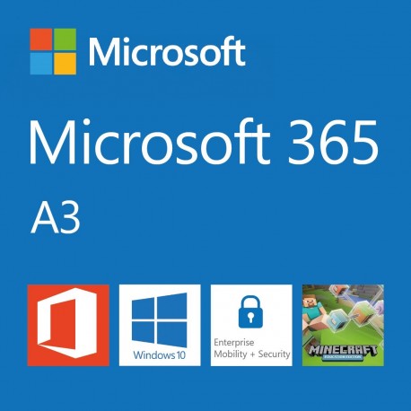 Elektronická licence: Microsoft CSP Microsoft 365 A3 for students (pro studenty) předplatné 1 rok, vyúčtování ročně
