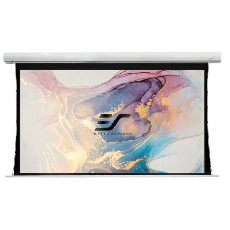 ELITE SCREENS plátno elektrické motorové 100" (254cm)/ 16:9/124,5×221,5cm/ hliníkový case bílý/24" drop/ MaxWhite FG