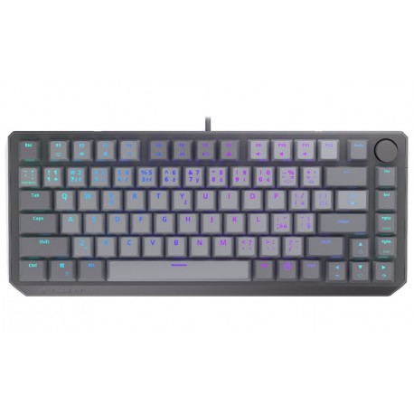 Endorfy mechanická klávesnice Thock V2 75% / drátová / ARGB /  red sw. / USB / zmenšená / CZ/SK layout
