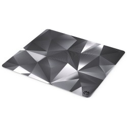 Endorfy podložka na stůl Crystal L Black / 450×400×3 mm / voděodolná / černá