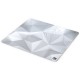 Endorfy podložka na stůl Crystal L Onyx White / 450×400×3 mm / voděodolná / bílá