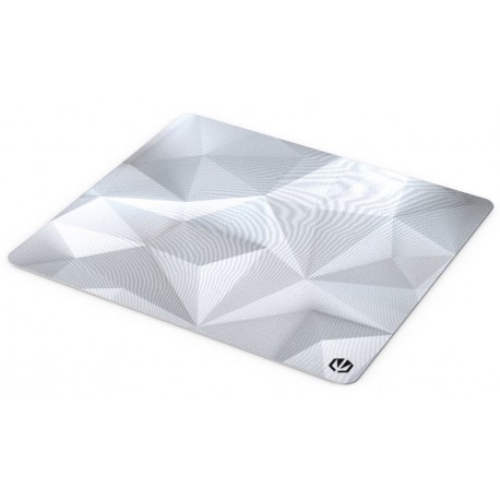 Endorfy podložka na stůl Crystal L Onyx White / 450×400×3 mm / voděodolná / bílá