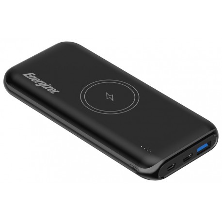 Energizer powerbanka QE10009PQ 10000mAh, Power Delivery, bezdrátové nabíjení, černá