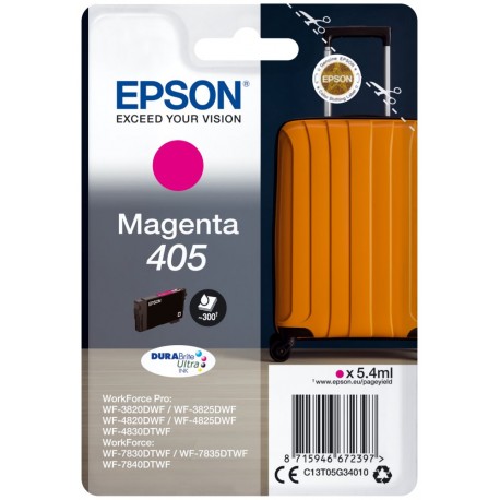 Epson inkoustová nápln 405 DURABrite Ultra Ink/ C13T05G34010/ Magenta