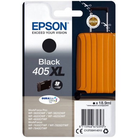 Epson inkoustová nápln 405XL DURABrite Ultra Ink/ C13T05H14010/ černá