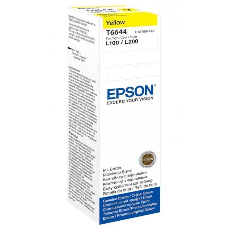 Epson inkoustová náplň 664/ C13T66444A/ L100/ L110/ L200/ L210/ L355/ L550/ 70ml/ Žlutá