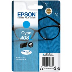 EPSON inkoustová náplň Singlepack 408L DURABrite Ultra Ink/ C4810DTWF/ azurová