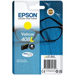 Epson inkoustová náplň Singlepack 408L DURABrite Ultra Ink/ C4810DTWF/ Žlutá