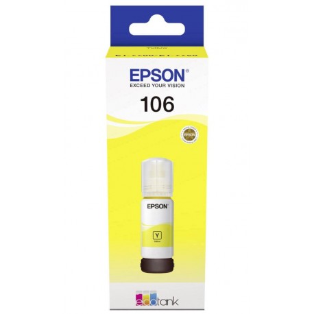 Epson inkoustová náplň/ C13T00R440/ 106 EcoTank/ L7160/ L7180/ Žlutá