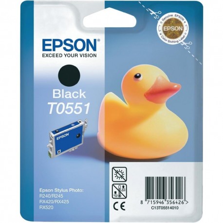 Epson inkoustová náplň/ C13T055140/ Stylus Photo R240/ RX 420/ 425/ 520/ Černá