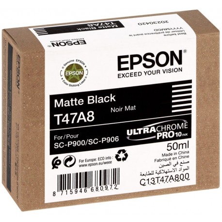 Epson inkoustová náplň/ C13T47A80N/ Singlepack Matte black/ UltraChrome