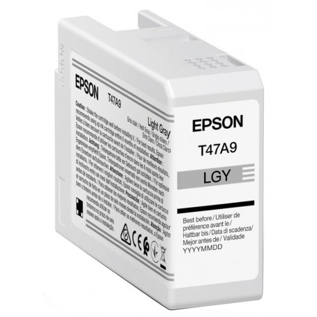 Epson inkoustová náplň/ C13T47A900/ Singlepack Light Gray/ UltraChrome