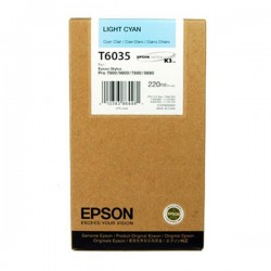 Epson inkoustová náplň/ C13T603500/ StylusPro7800/ 7880/ 9800/ 9880/ Světlá azurová/ 220ml