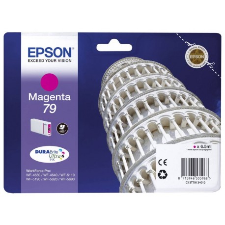 Epson inkoustová náplň/ C13T79134010/ 79 DURABrite Ultra/ WF-5110DW/ WF-5190/ WF-5620/ WF-5690/ purpurová