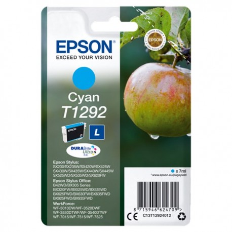 Epson inkoustová náplň/ T1292/ Singlepack DURABrite Ultra Ink/ azurová